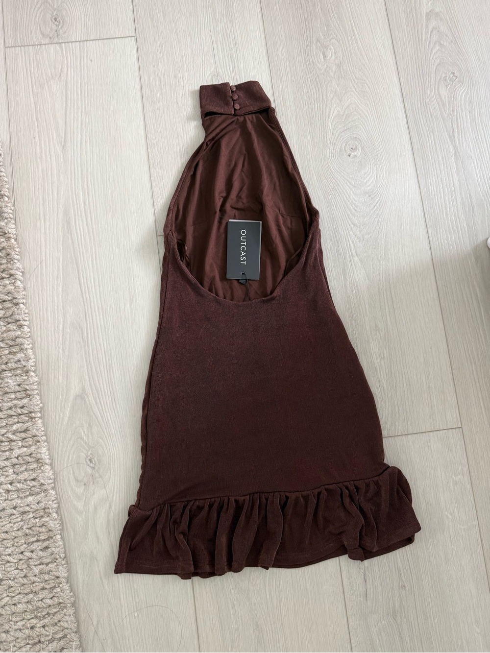 NWT ROLO MINI DRESS CHOCOLATE - Picture 5 of 7